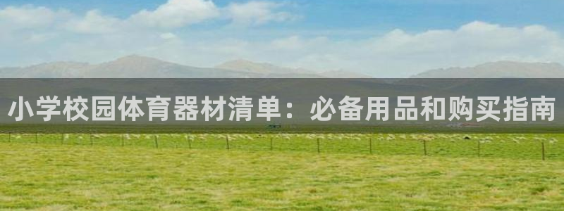 长征辉煌：小学校园体育器材清单：必备用品和购买指南
